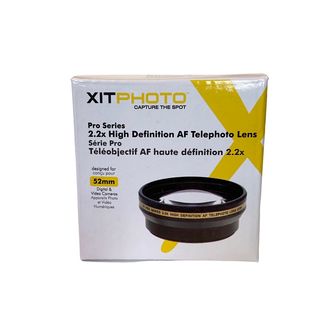 XIT PHOTO Pro Series 2.2x High Definition AF Telephoto Camera Lens 52mm